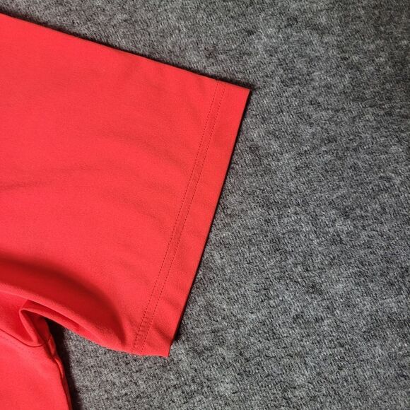 Footjoy Lisle Men's Golf Polo Size S Color Block Red Blue White Chest Striped - Picture 5 of 9